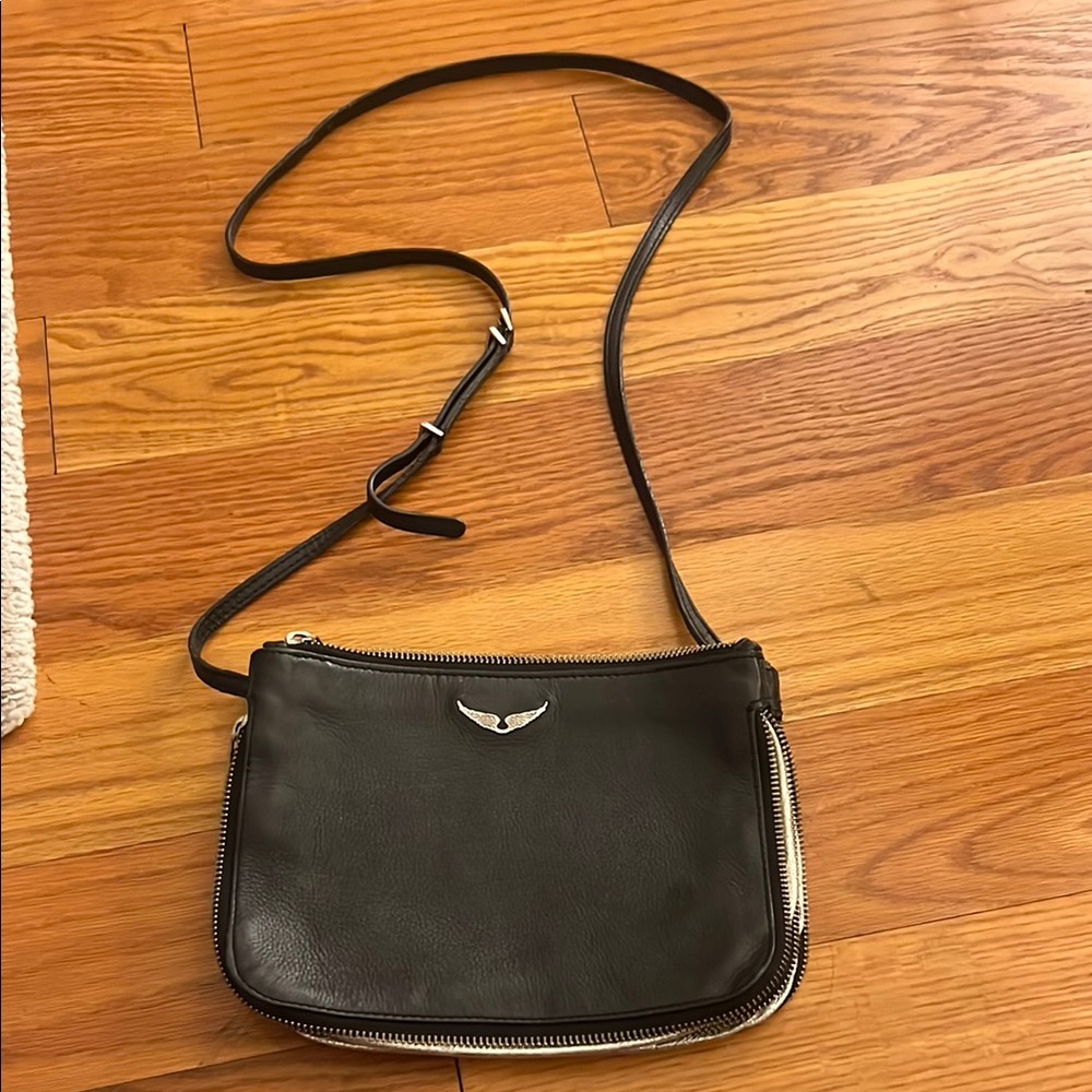 Zadig & Voltaire Black Leather Crossbody Bag